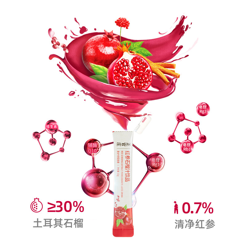 【体验装】韩国正官庄红参红石榴汁 正官庄永利佳高丽参及其制品