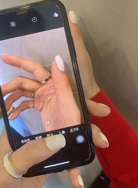 日系三件套素圈戒指女士时尚个性