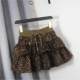 Leopard print skirt 2024 new autumn high waist slimming