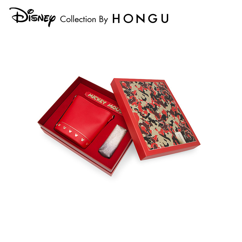 红谷迪士尼限量联名2020新款潮礼盒 红谷女士包袋