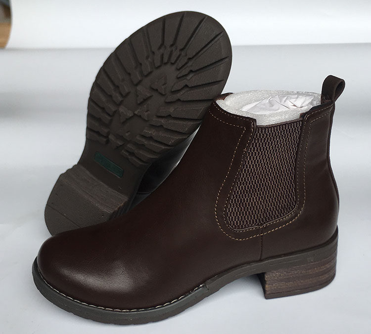 2022冬季新款中跟方跟女靴子外贸黑棕色37一44码短筒切尔西靴,淘宝优惠券,粉丝福利购,淘宝优惠卷