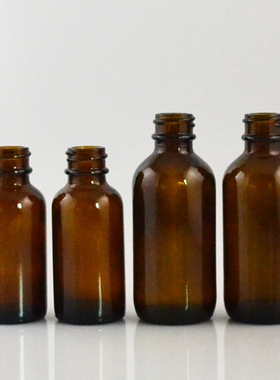29元包邮30ML60ML棕色波士顿机制泡精油瓶 玻璃瓶配毛刷黑盖