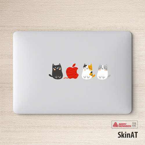 SkinAT适用于苹果笔记本电脑创意贴膜MacBook Pro彩贴 air15贴纸 - 图1