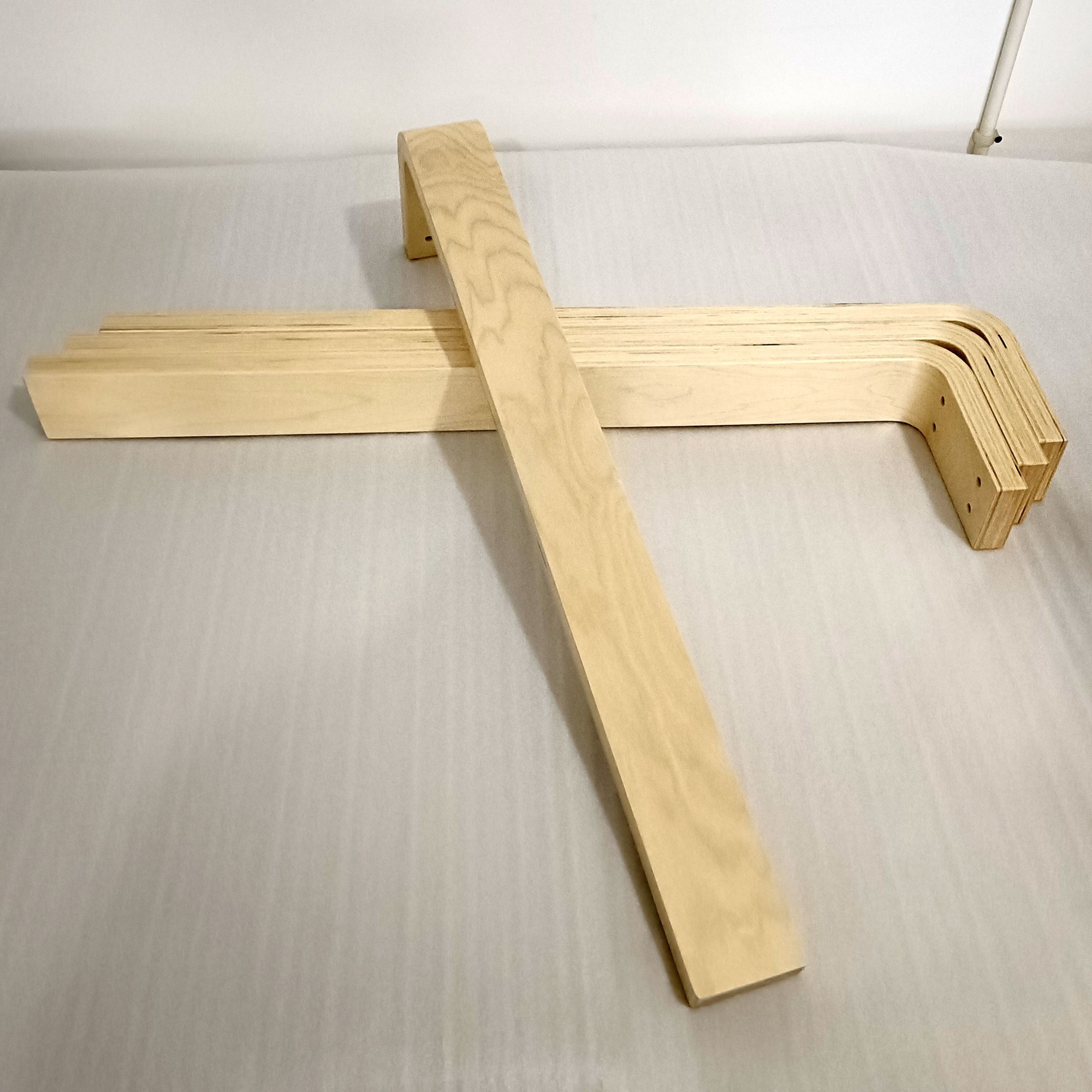 北欧风经济型木制桌子腿高腿DIY家用L型桦木实木多层板桌腿网红款,淘宝优惠券,粉丝福利购,淘宝优惠卷