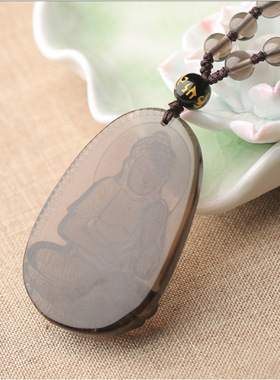 天然冰种黑曜石八大守护神菩萨本命佛吊坠十二生肖2026本命年佛公