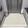 Entrance door floor mats can be customized with special-shaped door carpets