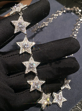 欧美时尚高级轻奢设计感锁骨链