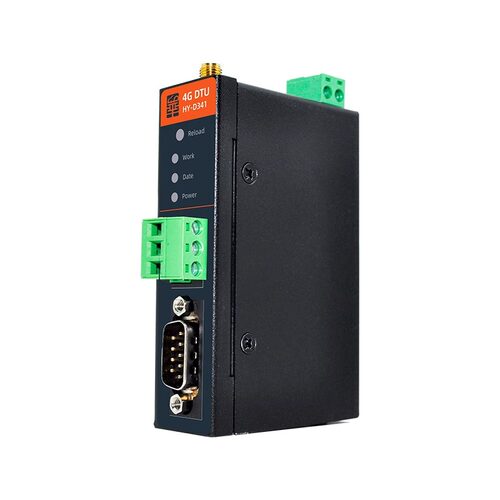 dtu模块4g dtu透传485通讯mqtttcp边缘json计算modbus网关 华允物联 HY-D341 4G DTU 宽电压 - 图1