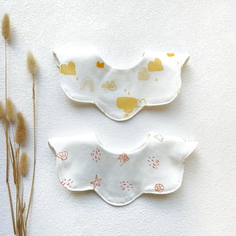 婴儿童360度双层A类纯棉防水接口水巾宝宝花朵小围嘴围巾假领子,淘宝优惠券,粉丝福利购,淘宝优惠卷