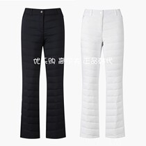 South Korean golf suit womens pants 2023 winter golf anti-chill and warm micro-lavet trousers long pants