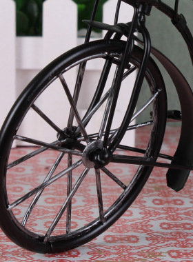 美式复古怀旧风电视柜自行车模型