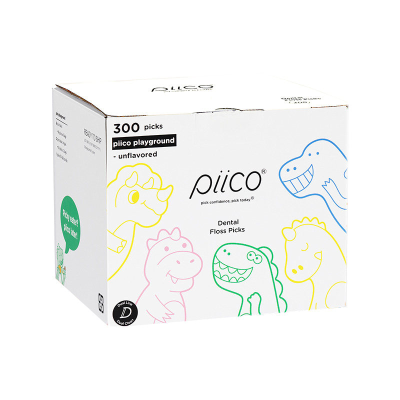 piico婴幼儿牙线棒一次性超细美国宝宝专用牙缝刷剔牙家庭装双线-图3