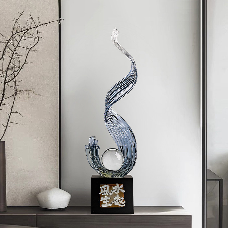 贝汉美风生水起落地摆件轻奢高档大型客厅玄关入户门高级感装饰品,淘宝优惠券,粉丝福利购,淘宝优惠卷