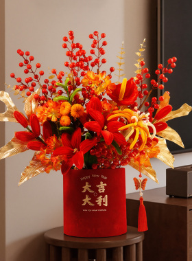 【大吉大利】新年装饰扭扭棒福桶