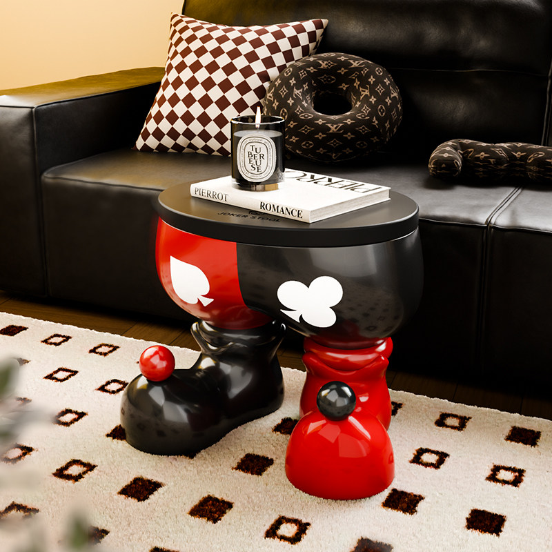 贝汉美创意小丑大型落地摆件家用客厅收纳装饰品入户门口换鞋凳子,淘宝优惠券,粉丝福利购,淘宝优惠卷