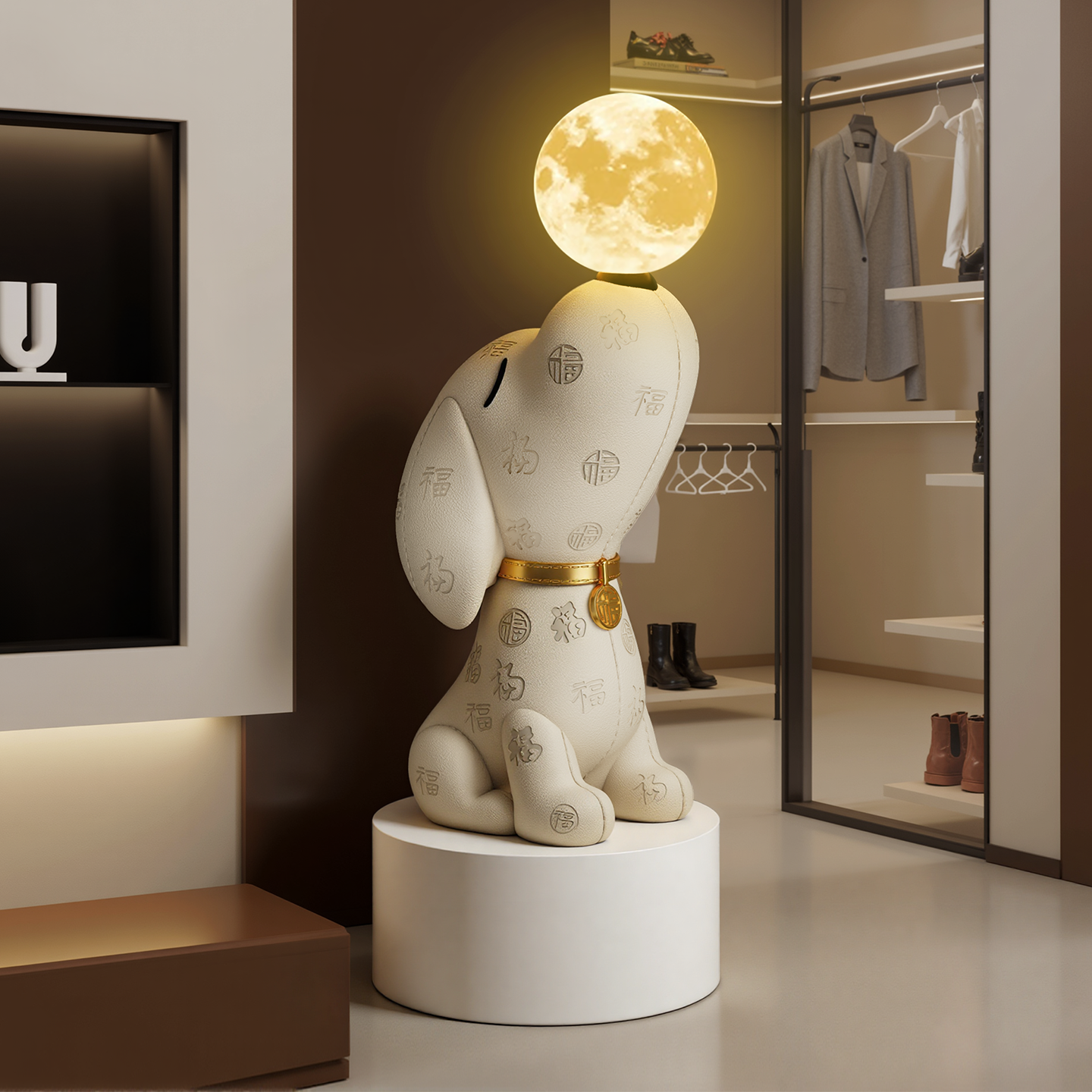 贝汉美比格犬蓝牙音响存钱罐大型落地客厅摆件电视柜轻奢家居装饰,淘宝优惠券,粉丝福利购,淘宝优惠卷