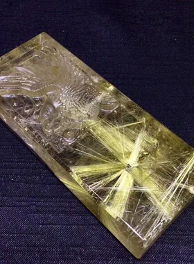 魅晶天然水晶晶体通透钛晶花老鹰玉兔菩提树把件吊坠