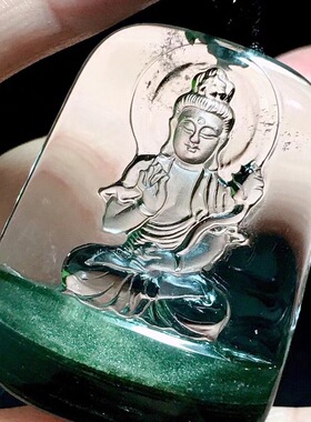 魅晶天然水晶晶体通透路幽灵聚宝盆吊坠