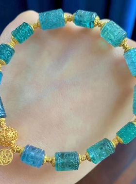 魅晶碧玺晶体通透手链