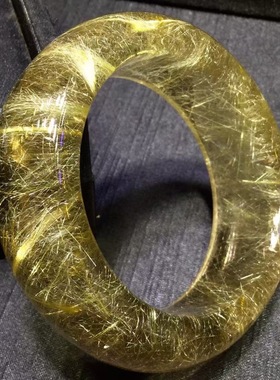 魅晶天然水晶晶体通透钛晶金发晶顺发晶手镯