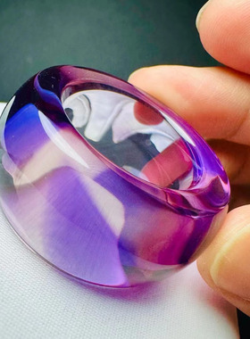 魅晶水晶晶体通透板指