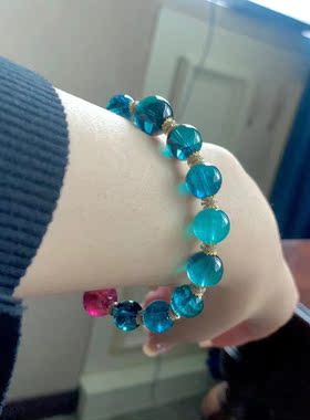 魅晶碧玺晶体通透手链