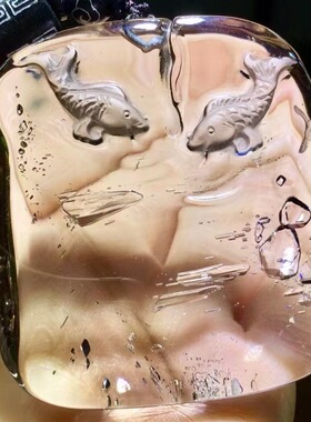 魅晶天然水晶晶体通透水胆疱水胆路连年有余吊坠