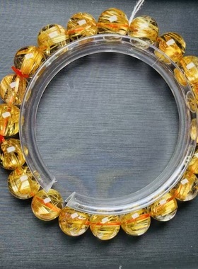 魅晶天然水晶晶体通透板钛金手链