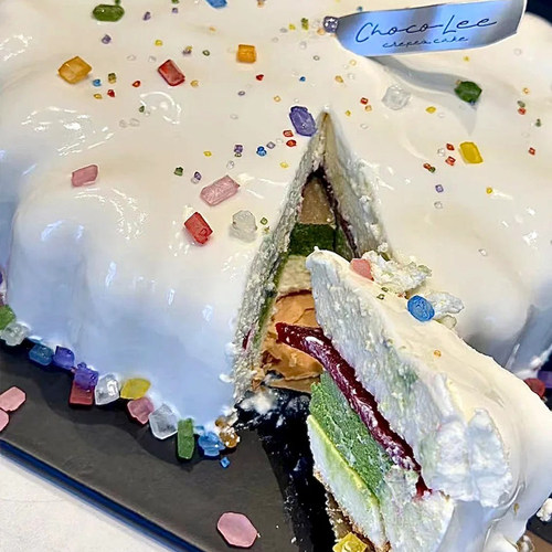 网红珍珠钻石糖简约蛋糕装饰摆件彩色砂糖烘焙生日甜品糖珠装扮 - 图2