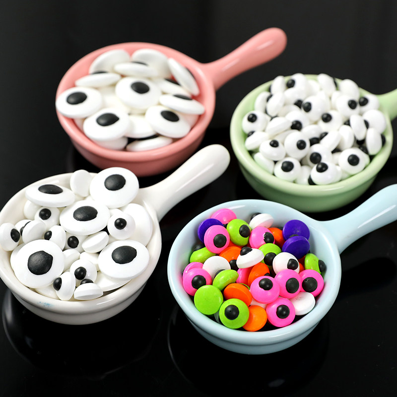 万圣节眼睛糖珠烘焙蛋糕装饰搞怪彩色大小眼珠蛋糕摆件甜品台装饰