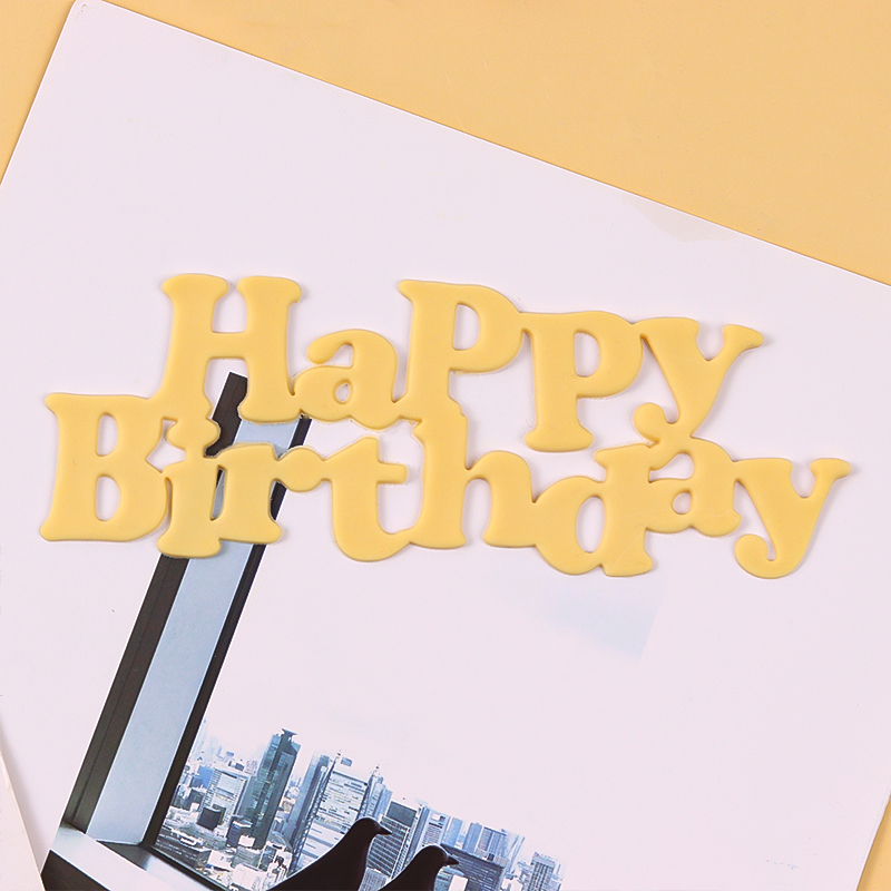 happy birthday字母模具生日快乐切模翻糖巧克力蛋糕DIY装饰烘焙