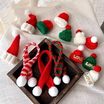 Christmas Hair Line Love Little Hat Son Red Green Scarf Christmas Tree Gift Box Cake Decoration Christmas Tree DIY Accessories