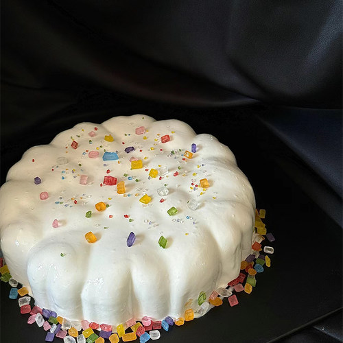 网红珍珠钻石糖简约蛋糕装饰摆件彩色砂糖烘焙生日甜品糖珠装扮 - 图1