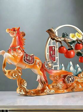 马年新摆件客厅电视柜酒柜办公室装饰品事事如意乔迁新居礼物