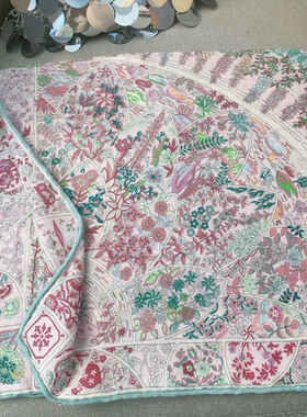 【莫奈花园】经典花园系列！丝毛中方巾秋冬保暖围巾披肩女65cm