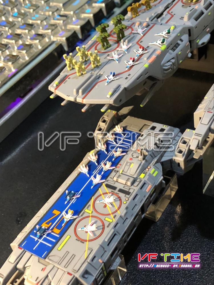 超时空要塞 太空堡垒 1/3000 SDF-1 战舰 适用VF 战斗机 机甲系列 - 图1