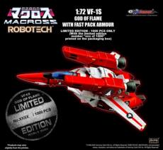 «Роботек» (Robotech) 正版授权kitzconcept太空堡垒超时空要塞vf-1s火焰之神太空包套装