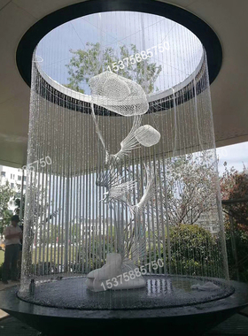 装饰水幕帘室外景观摆件屏风隔断