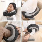 Портативный массажер для домашнего использования, подушка для шеи, с защитой шеи