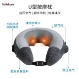 Портативный массажер для домашнего использования, подушка для шеи, с защитой шеи