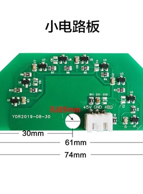 8档磁控锌合金重磅把手加强底盒