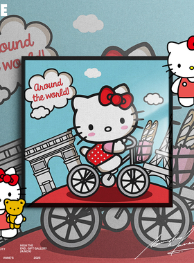 ins粉色少女心礼物kitty挂画hellokitty系列礼物装饰画挂画客厅