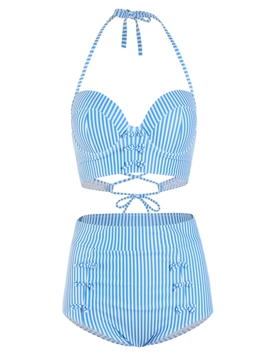 Раздельный поддерживающий сексуальный брендовый купальник, высокая талия