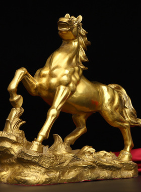 铜马摆件纯铜马到成功生肖马铜奔马大号马家居玄关办公室开业礼品