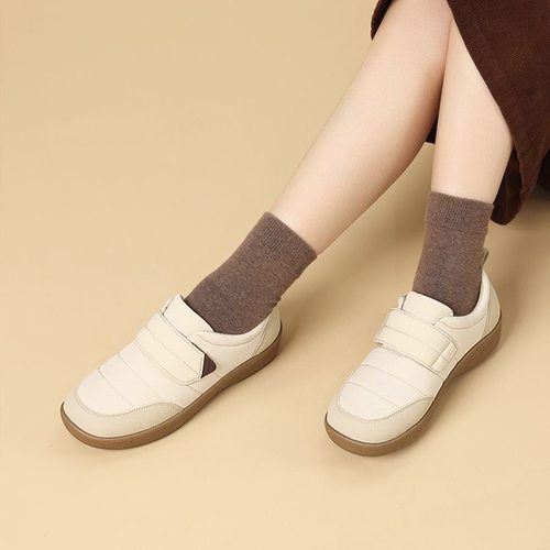 Pansy盼喜日本女鞋超轻舒适保暖魔术贴百搭休闲鞋秋季新款4270 - 图1