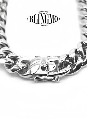 BLINGMO美式古巴链男士精工项链