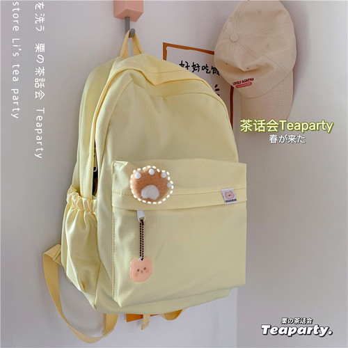 苏在在同款书包女 韩版ins风校园简约百搭双肩包日系高中学生背包 - 图2