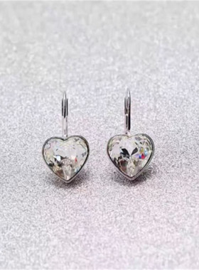 水晶女耳环贝拉项链V百搭锁骨连