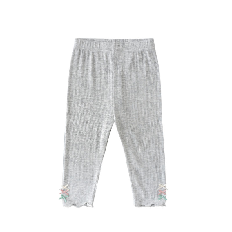 女童七分裤子夏季薄款外穿儿童装冰丝莫代尔宝宝洋气打底裤配裙子 - 图3