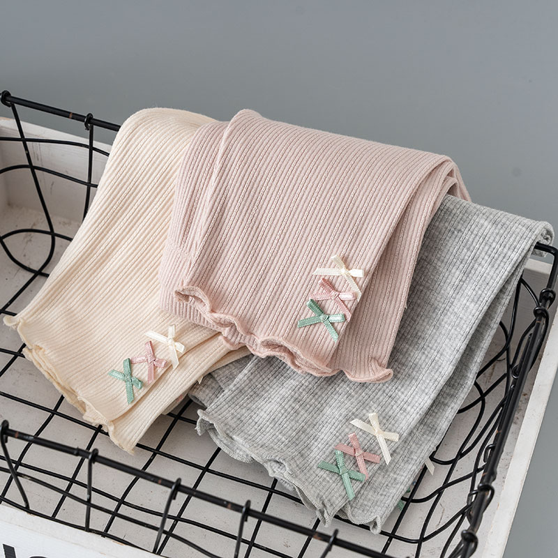 女童七分裤子夏季薄款外穿儿童装冰丝莫代尔宝宝洋气打底裤配裙子 - 图2